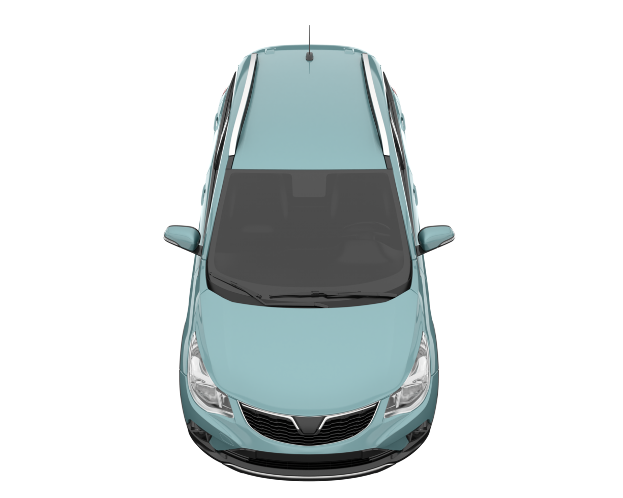 Modern car isolated on transparent background. 3d rendering - illustration png