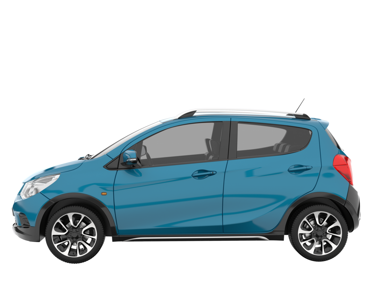 Modern car isolated on transparent background. 3d rendering - illustration png