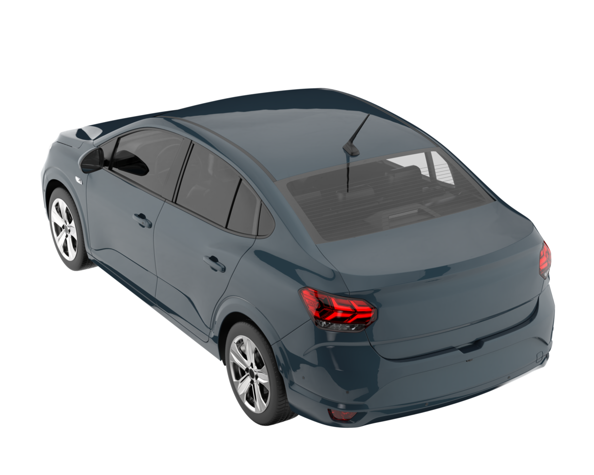 carro moderno isolado em fundo transparente. renderização 3D - ilustração png