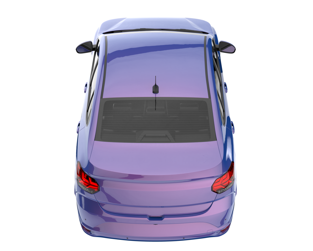 Modern car isolated on transparent background. 3d rendering - illustration png