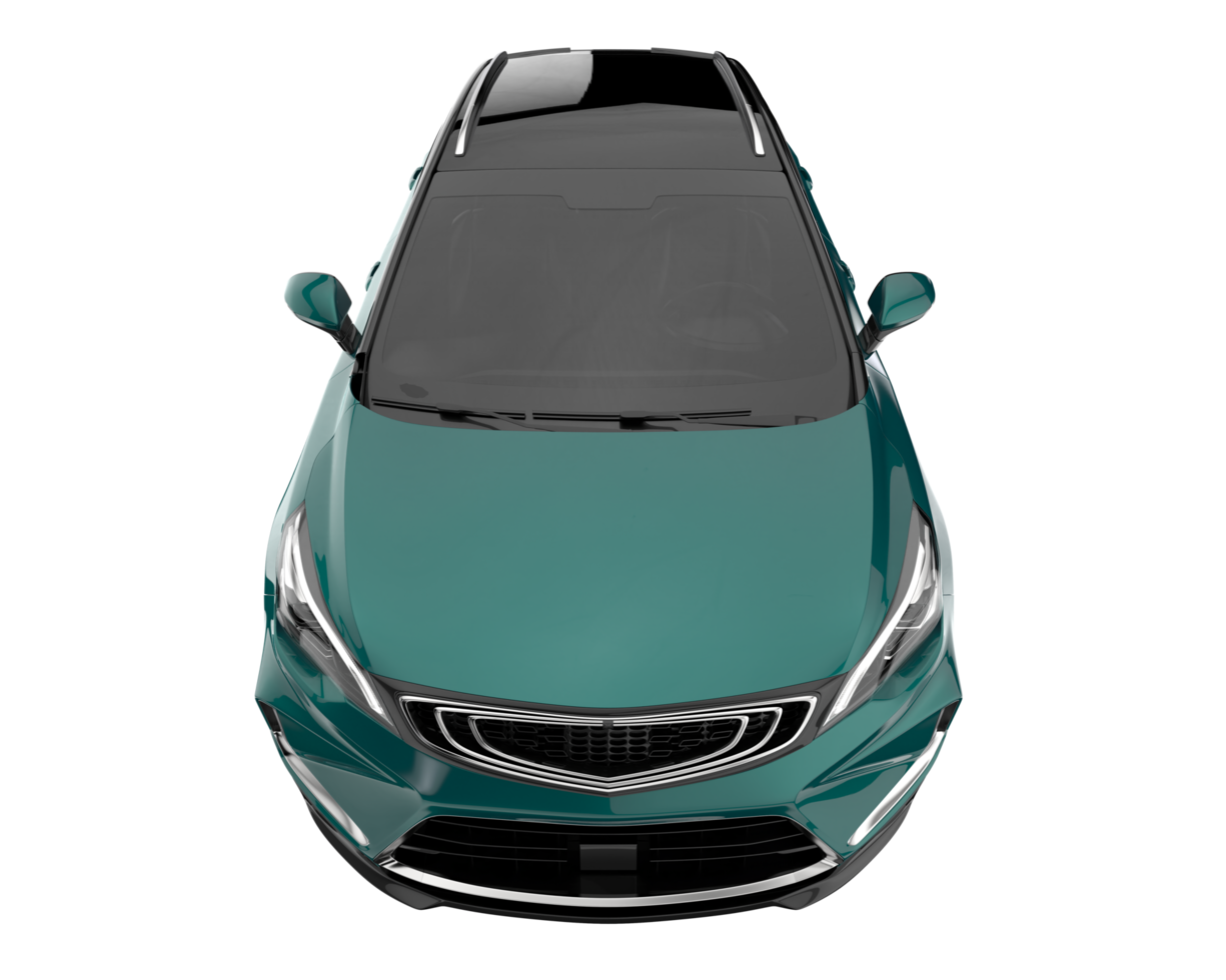 carro moderno isolado em fundo transparente. renderização 3D - ilustração png