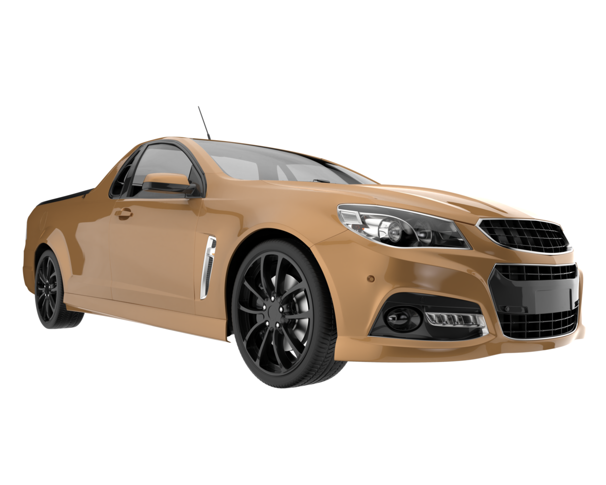 Modern car isolated on transparent background. 3d rendering - illustration png
