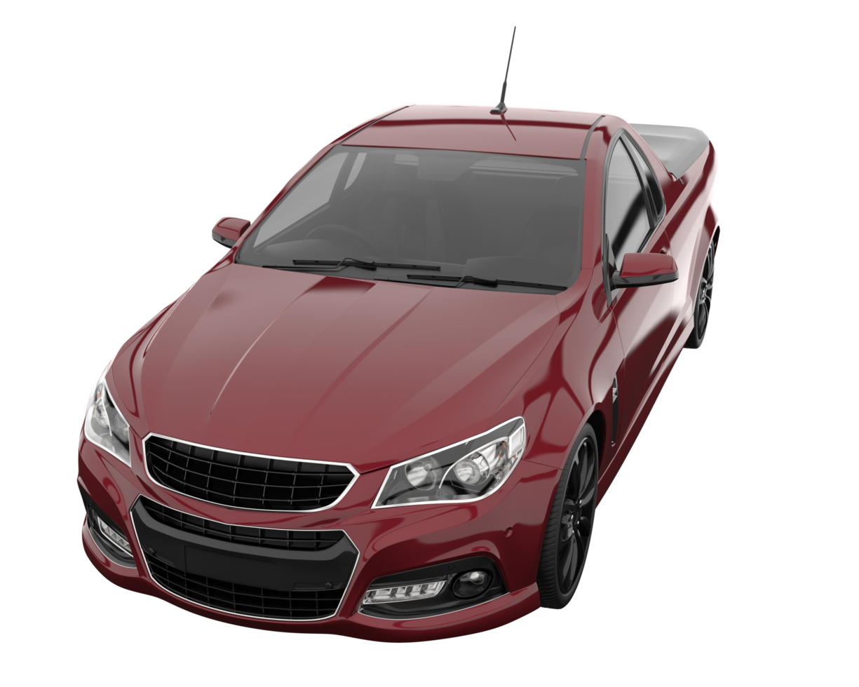 Modern car isolated on transparent background. 3d rendering - illustration png