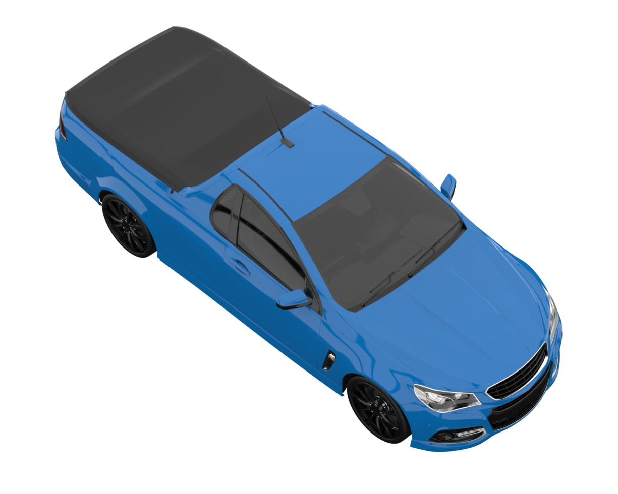 Modern car isolated on transparent background. 3d rendering - illustration png