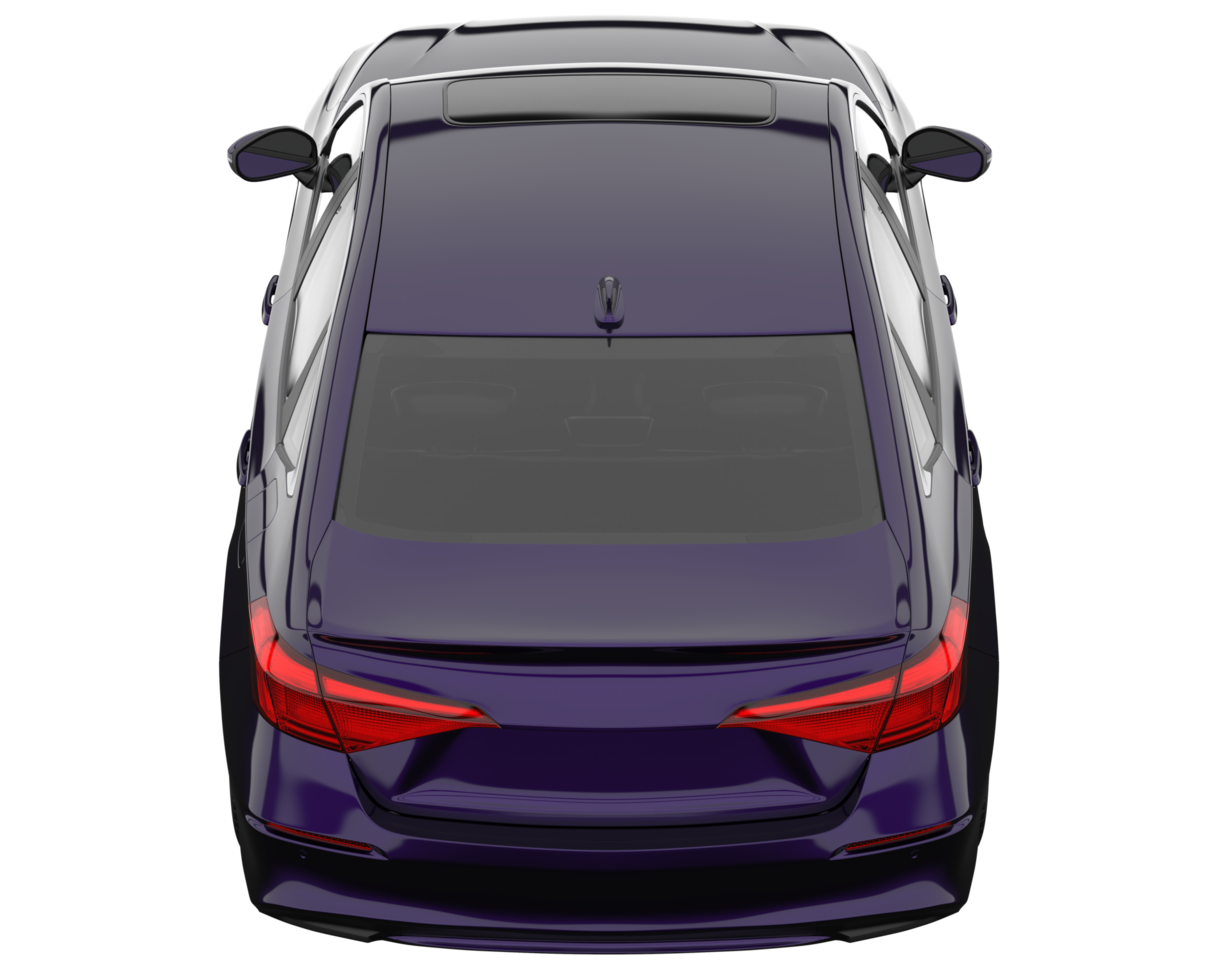 voiture moderne isolée sur fond transparent. rendu 3d - illustration png