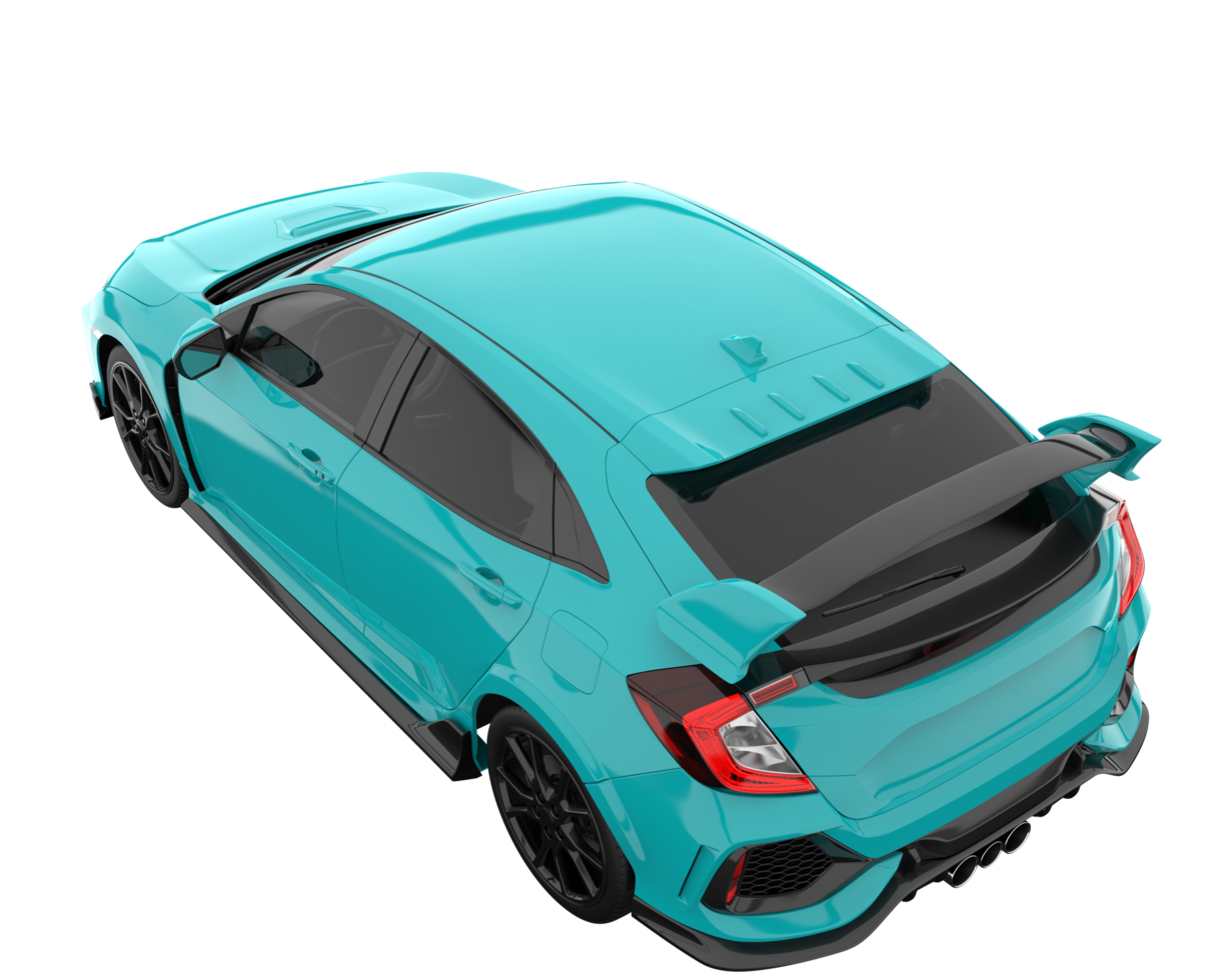Modern car isolated on transparent background. 3d rendering - illustration png
