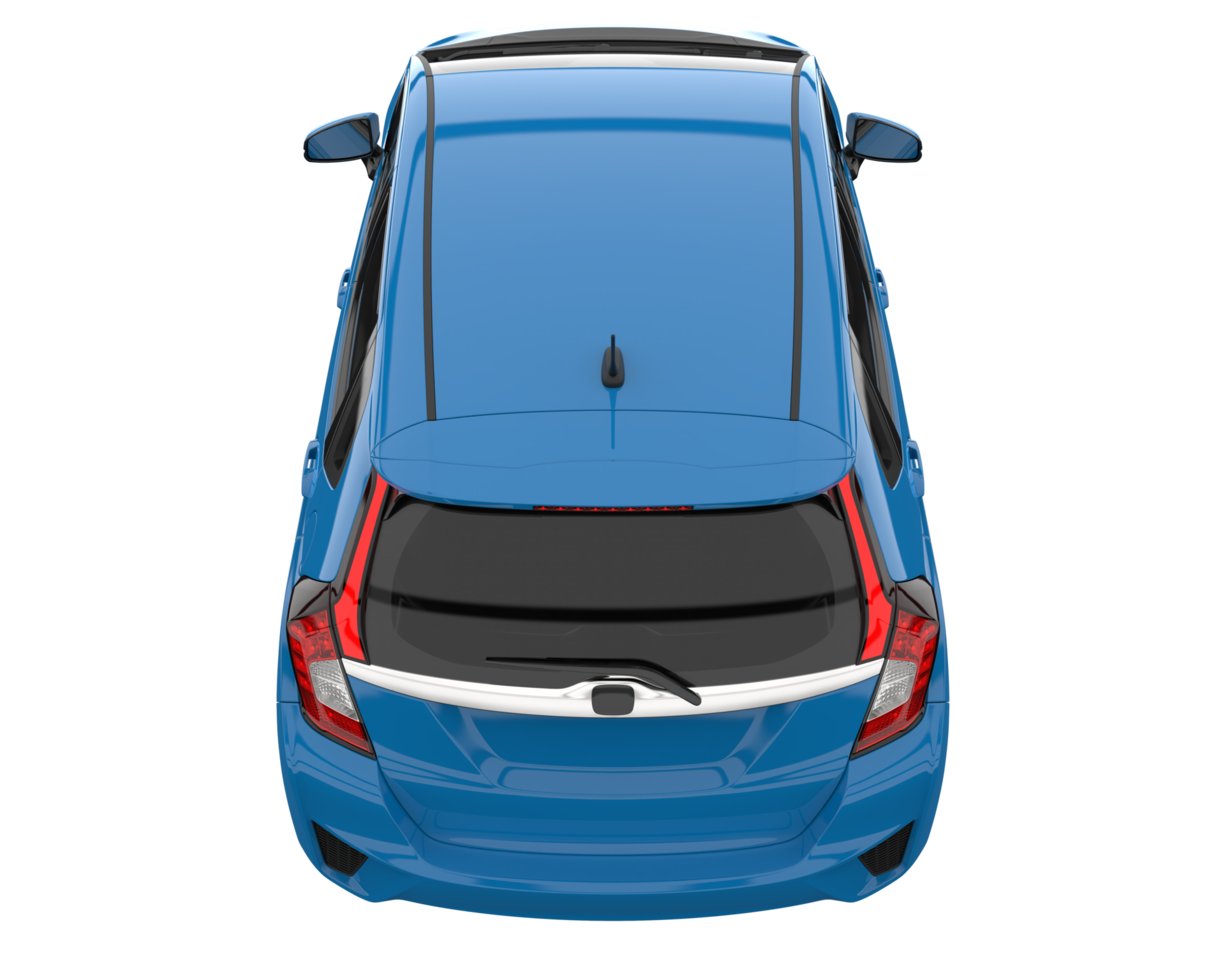 Modern car isolated on transparent background. 3d rendering - illustration png
