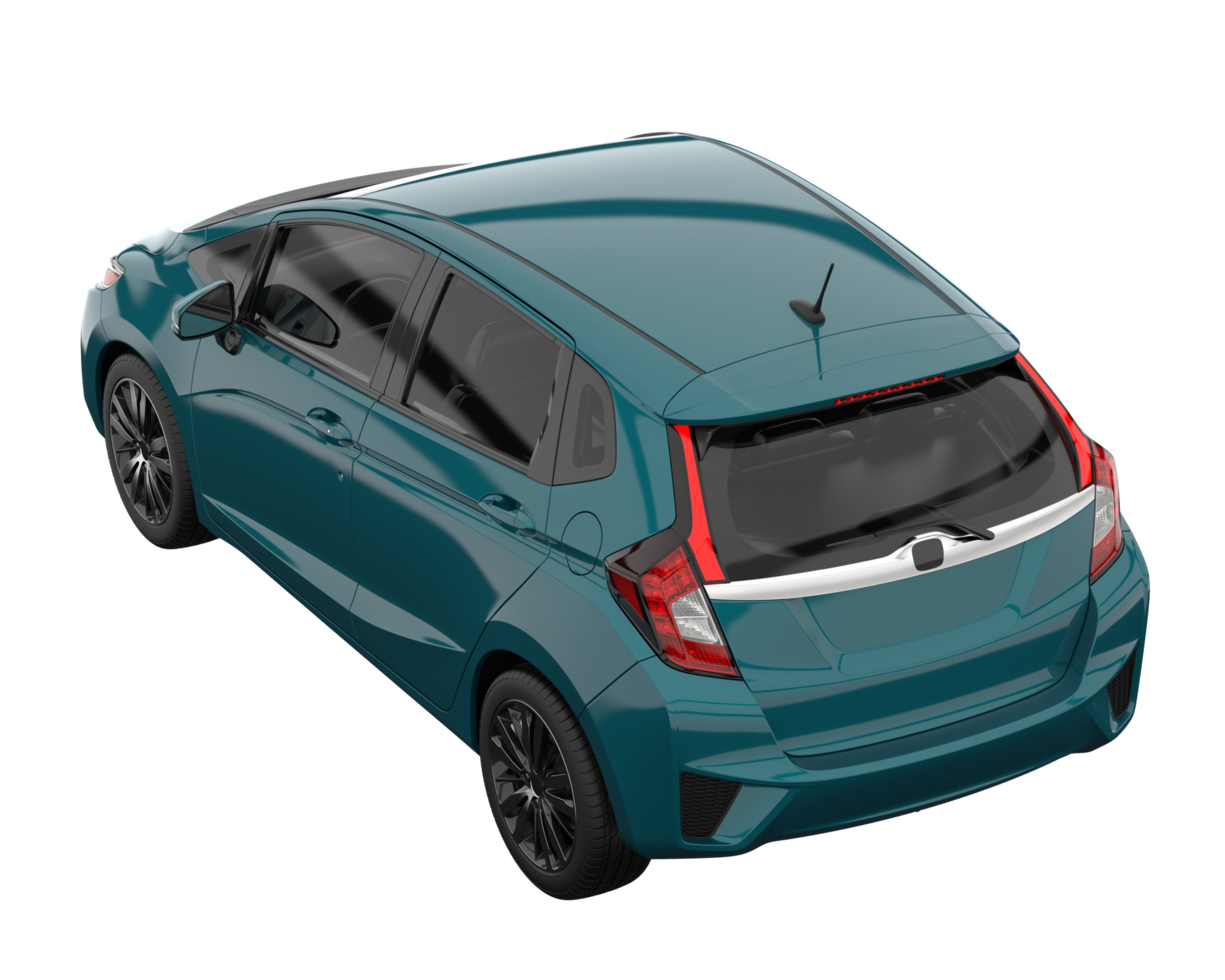 Modern car isolated on transparent background. 3d rendering - illustration png