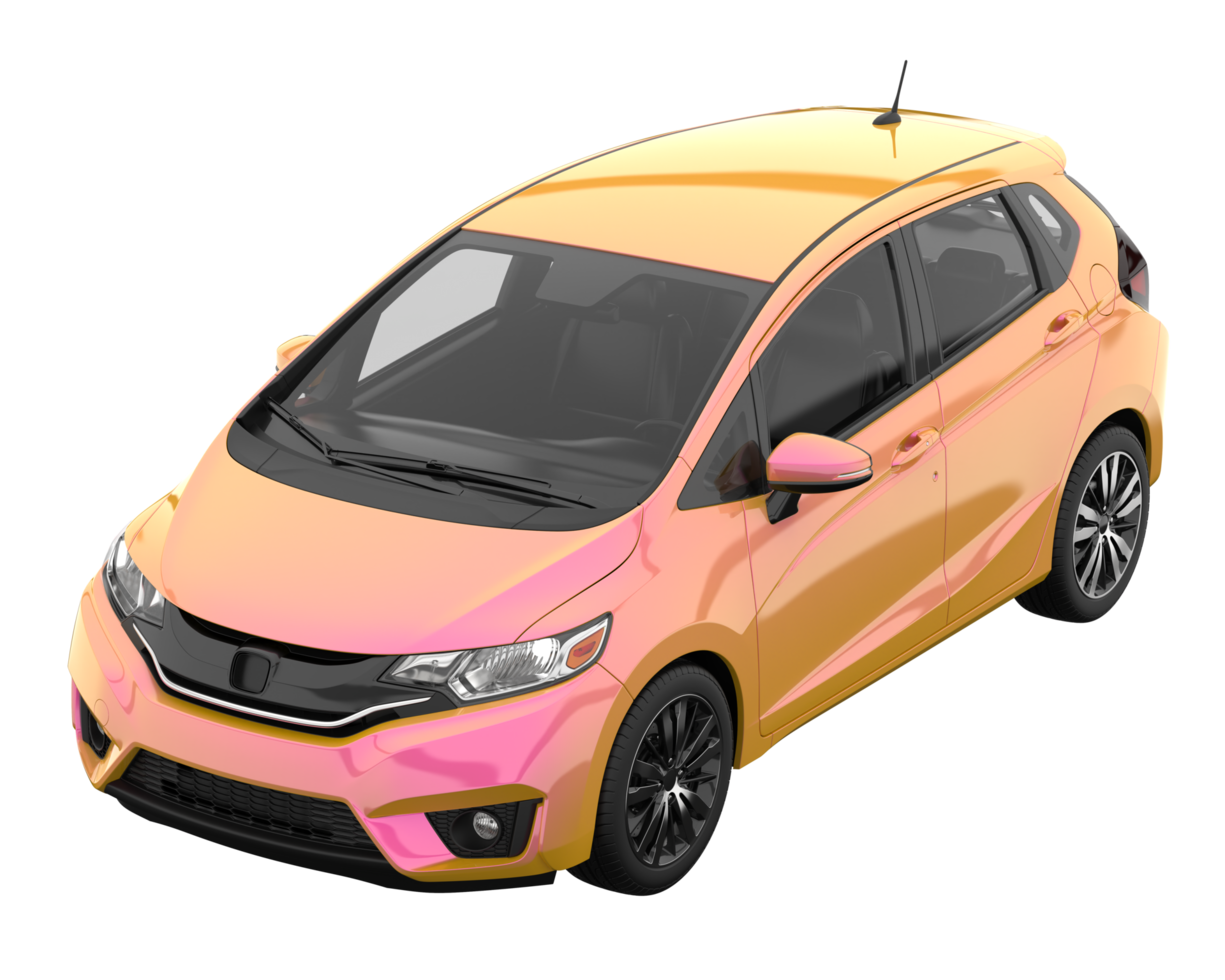 Modern car isolated on transparent background. 3d rendering - illustration png