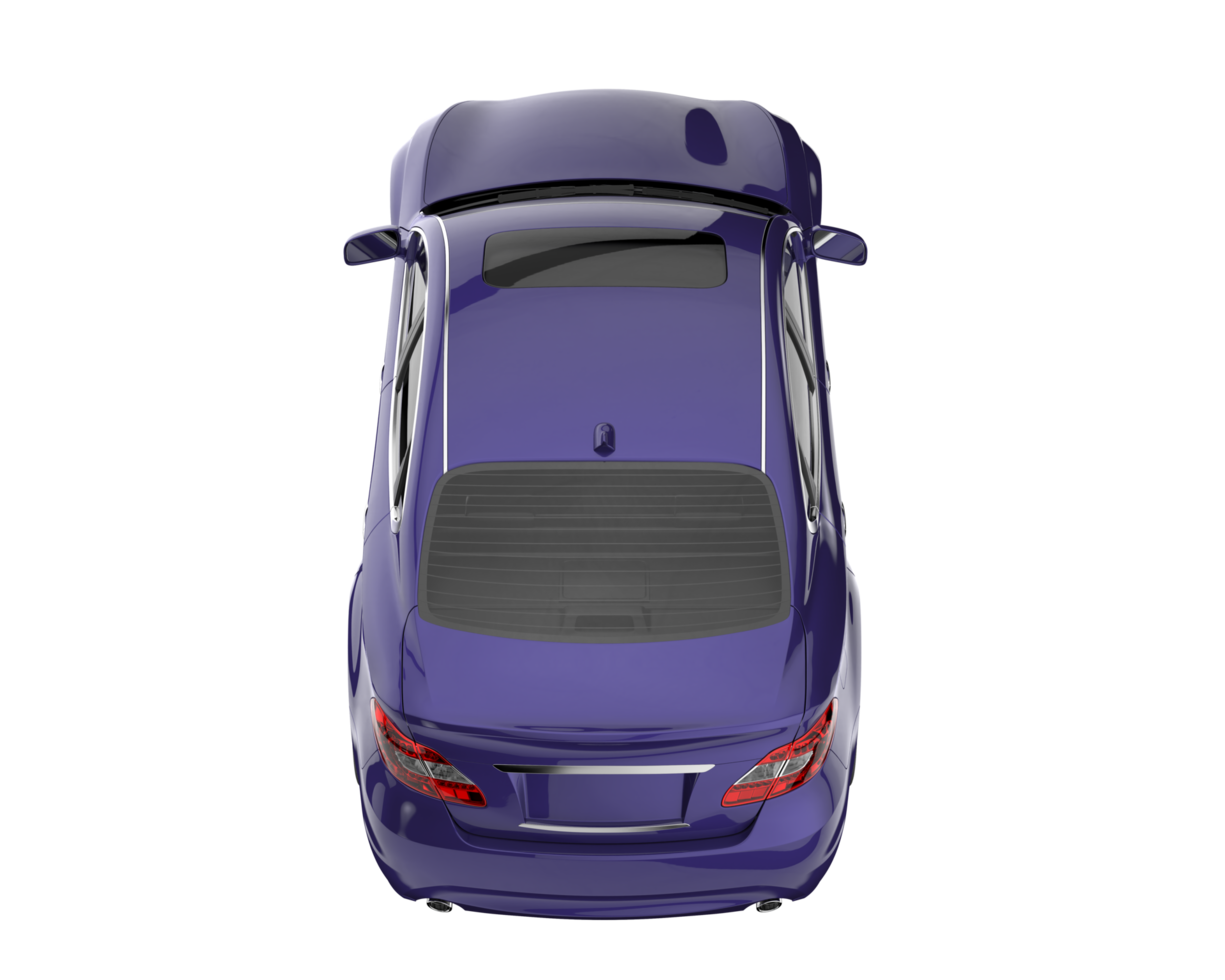 Modern car isolated on transparent background. 3d rendering - illustration png