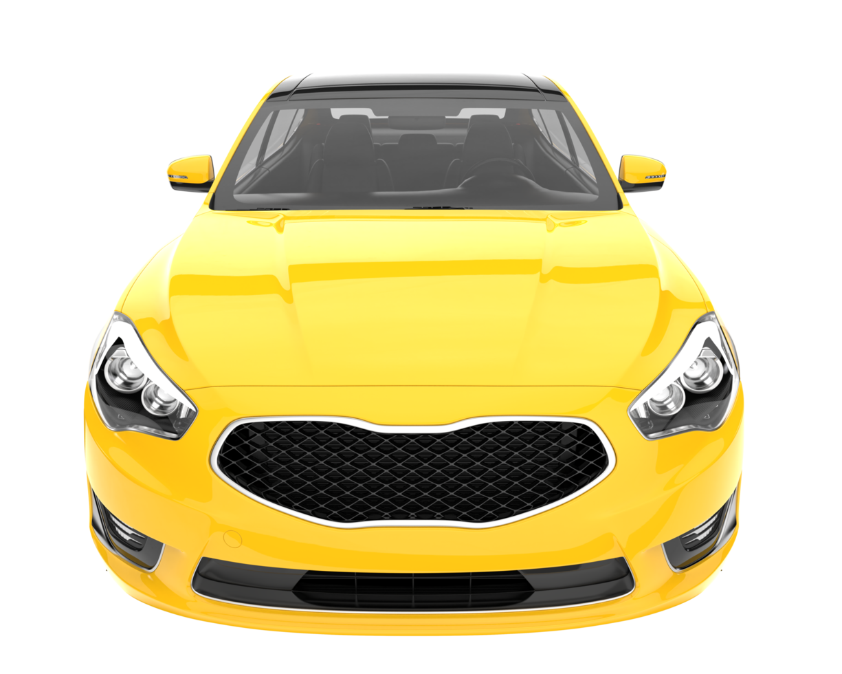 Modern car isolated on transparent background. 3d rendering - illustration png