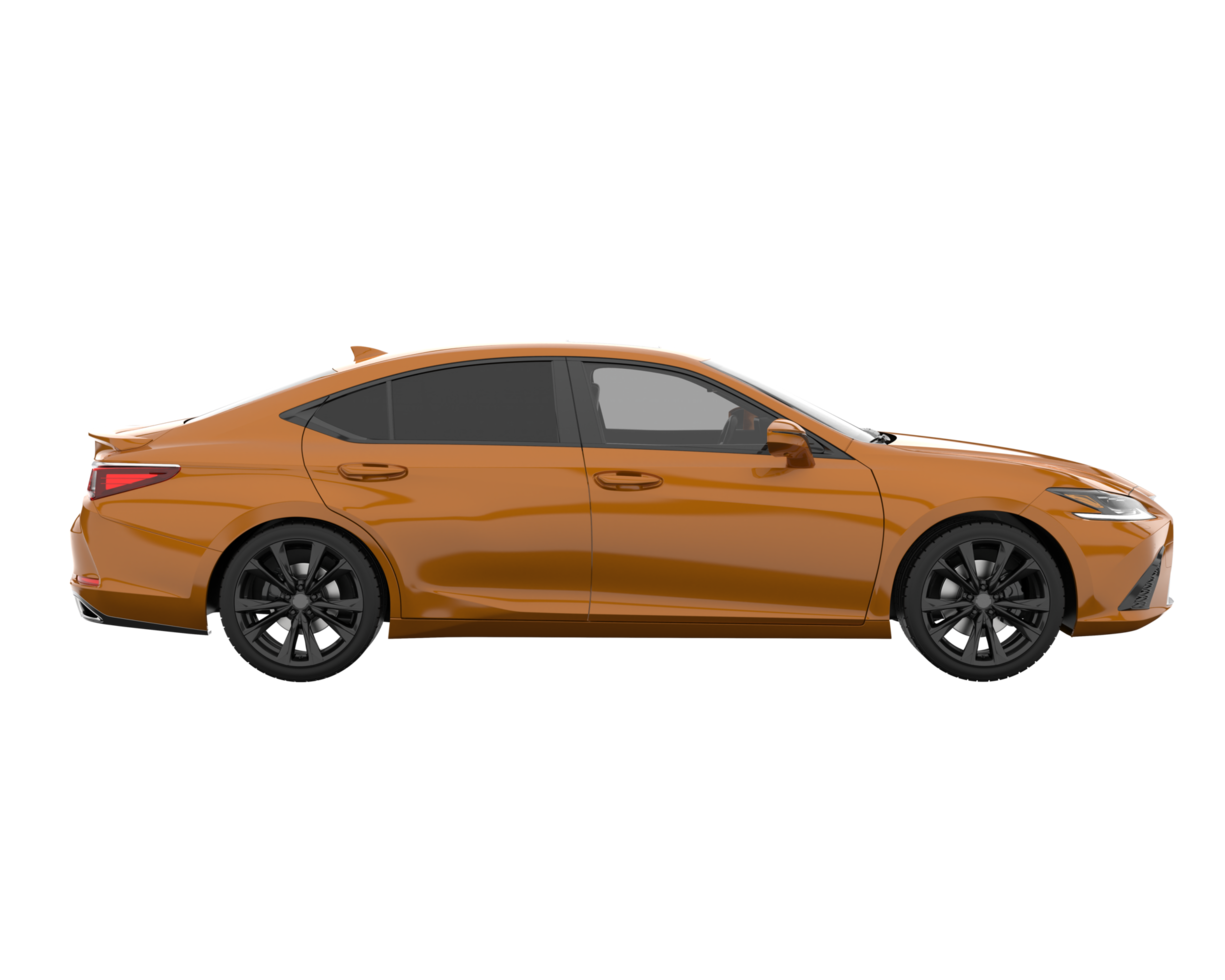 Modern car isolated on transparent background. 3d rendering - illustration png