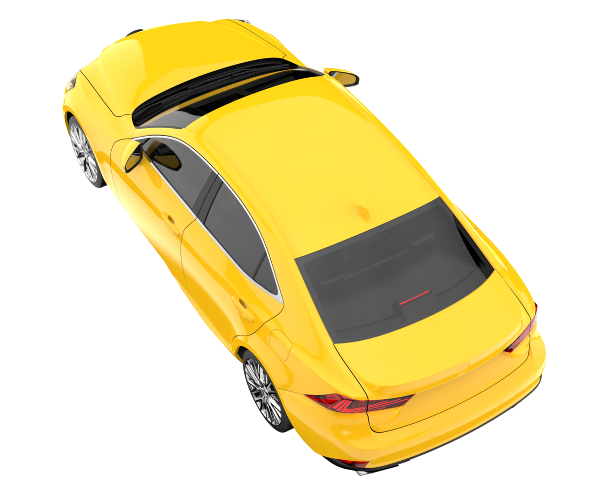 Modern car isolated on transparent background. 3d rendering - illustration png