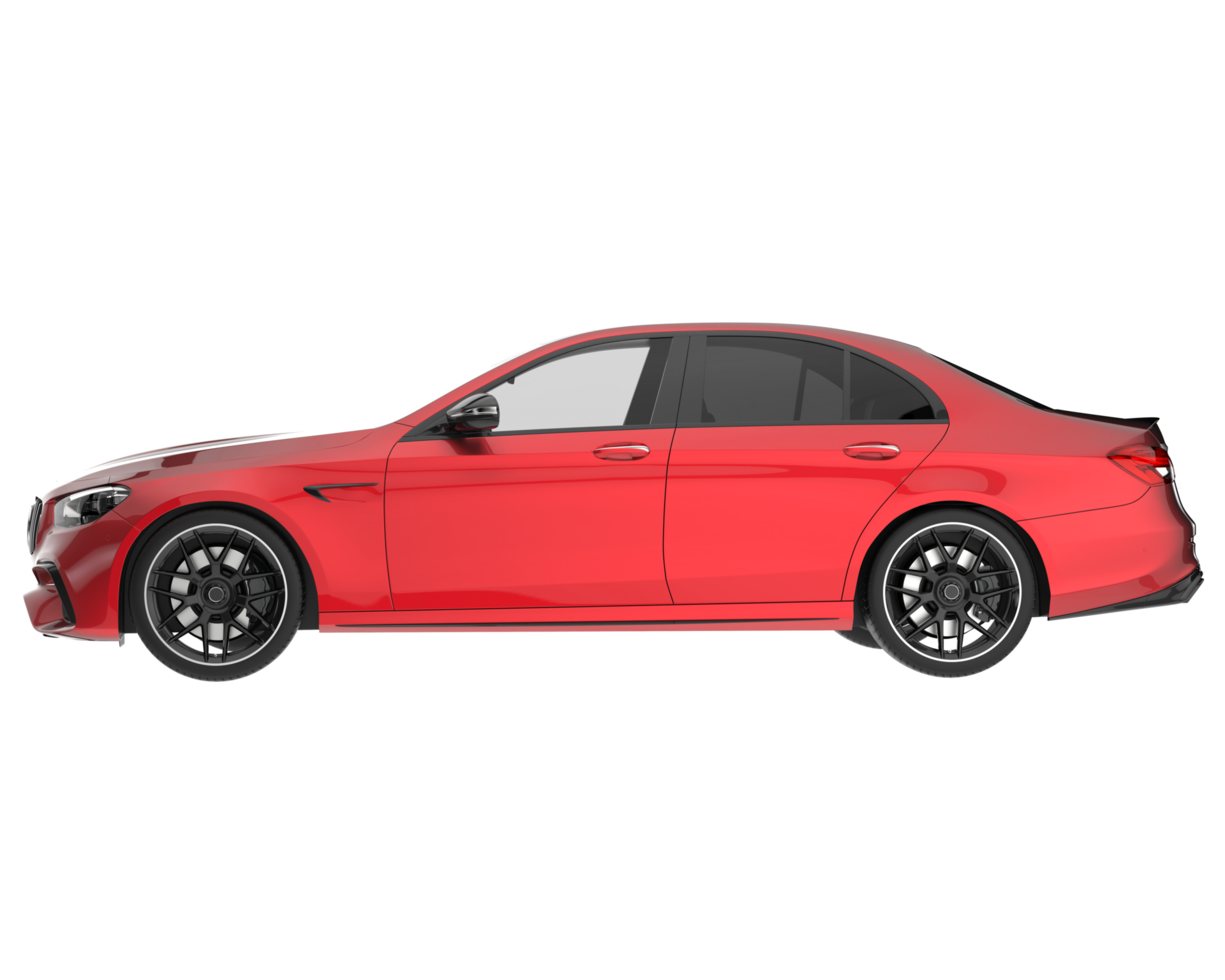Modern car isolated on transparent background. 3d rendering - illustration png
