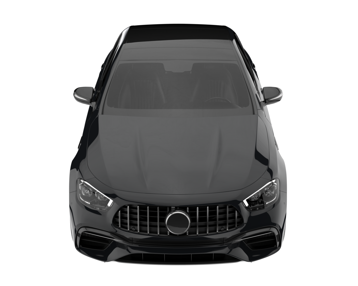 Modern car isolated on transparent background. 3d rendering - illustration png