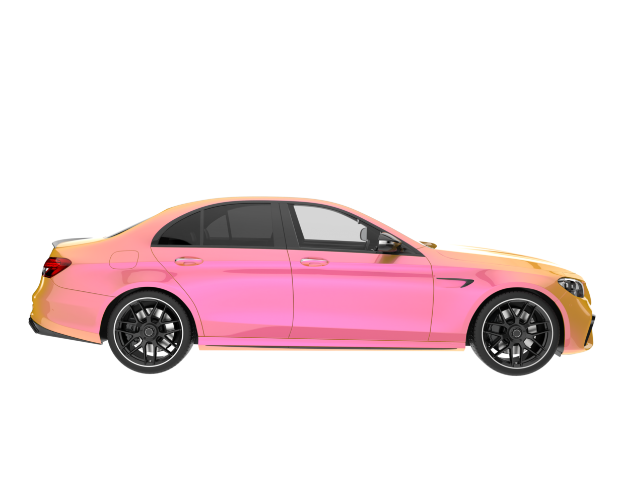 Modern car isolated on transparent background. 3d rendering - illustration png