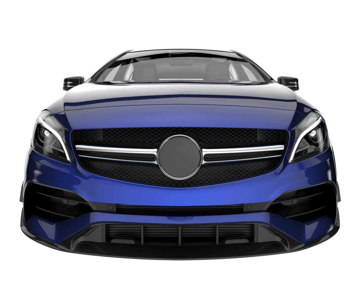 Modern car isolated on transparent background. 3d rendering - illustration png