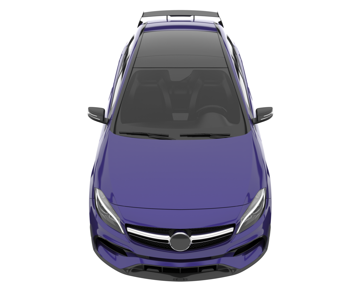 Modern car isolated on transparent background. 3d rendering - illustration png