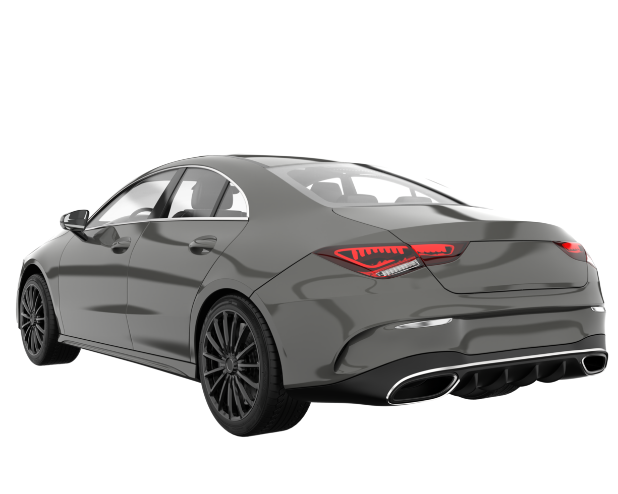 Modern car isolated on transparent background. 3d rendering - illustration png