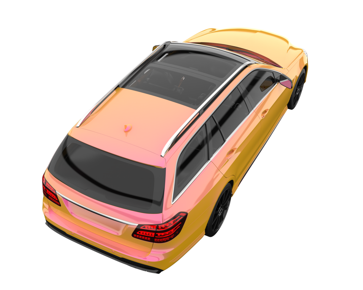 Modern car isolated on transparent background. 3d rendering - illustration png