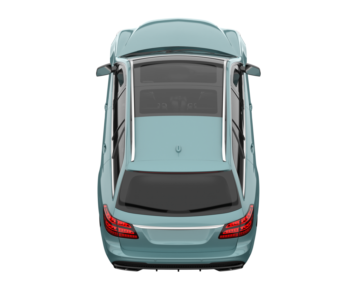 Modern car isolated on transparent background. 3d rendering - illustration png