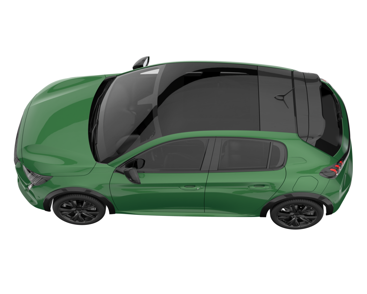 Modern car isolated on transparent background. 3d rendering - illustration png