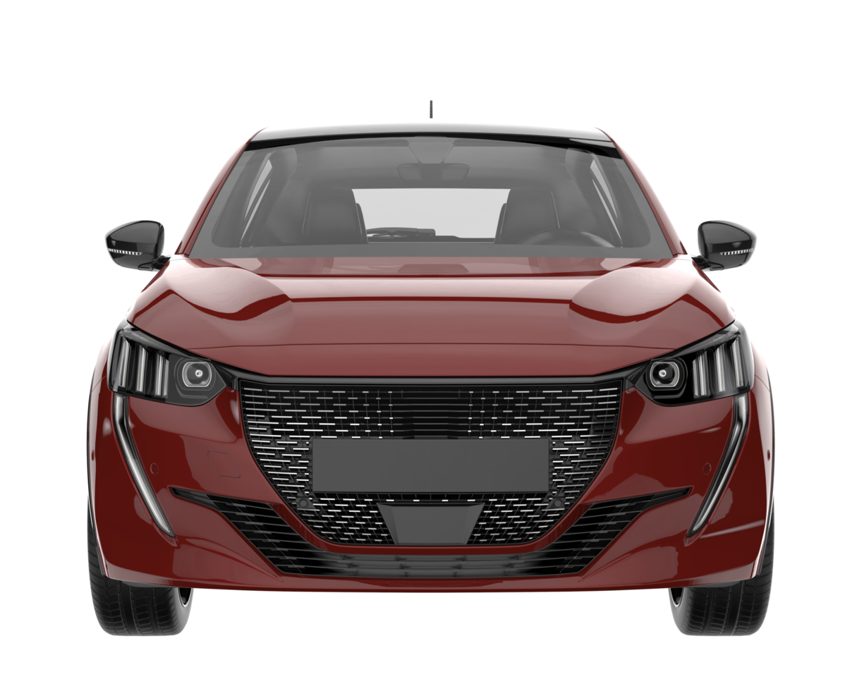 Modern car isolated on transparent background. 3d rendering - illustration png