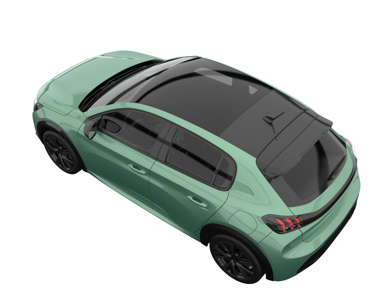 Modern car isolated on transparent background. 3d rendering - illustration png