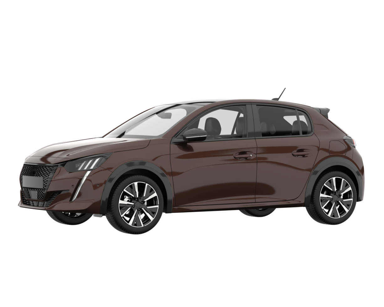 Modern car isolated on transparent background. 3d rendering - illustration png
