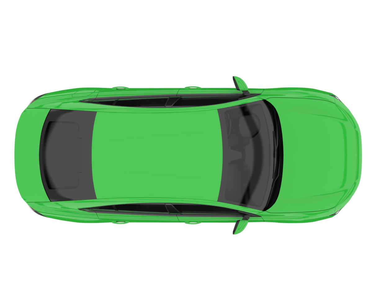 Modern car isolated on transparent background. 3d rendering - illustration png