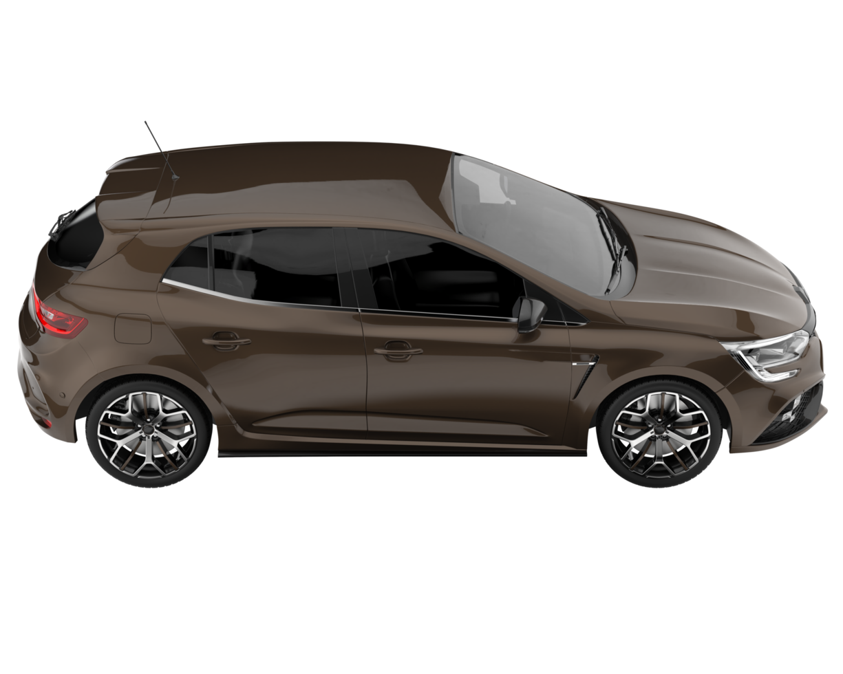 Modern car isolated on transparent background. 3d rendering - illustration png