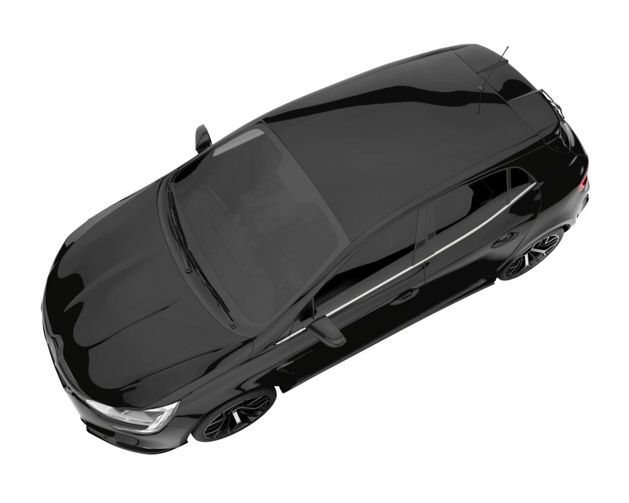 Modern car isolated on transparent background. 3d rendering - illustration png