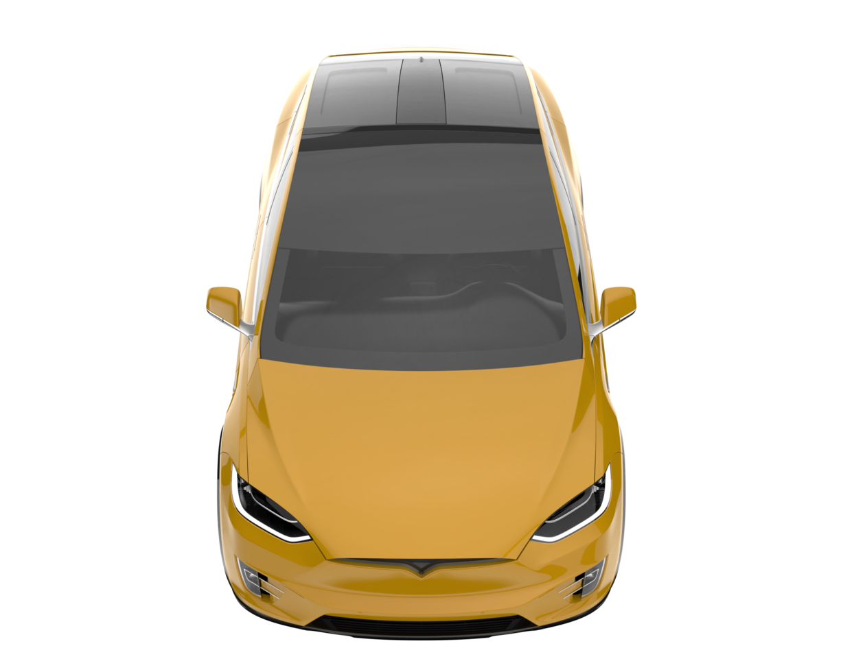 Modern car isolated on transparent background. 3d rendering - illustration png