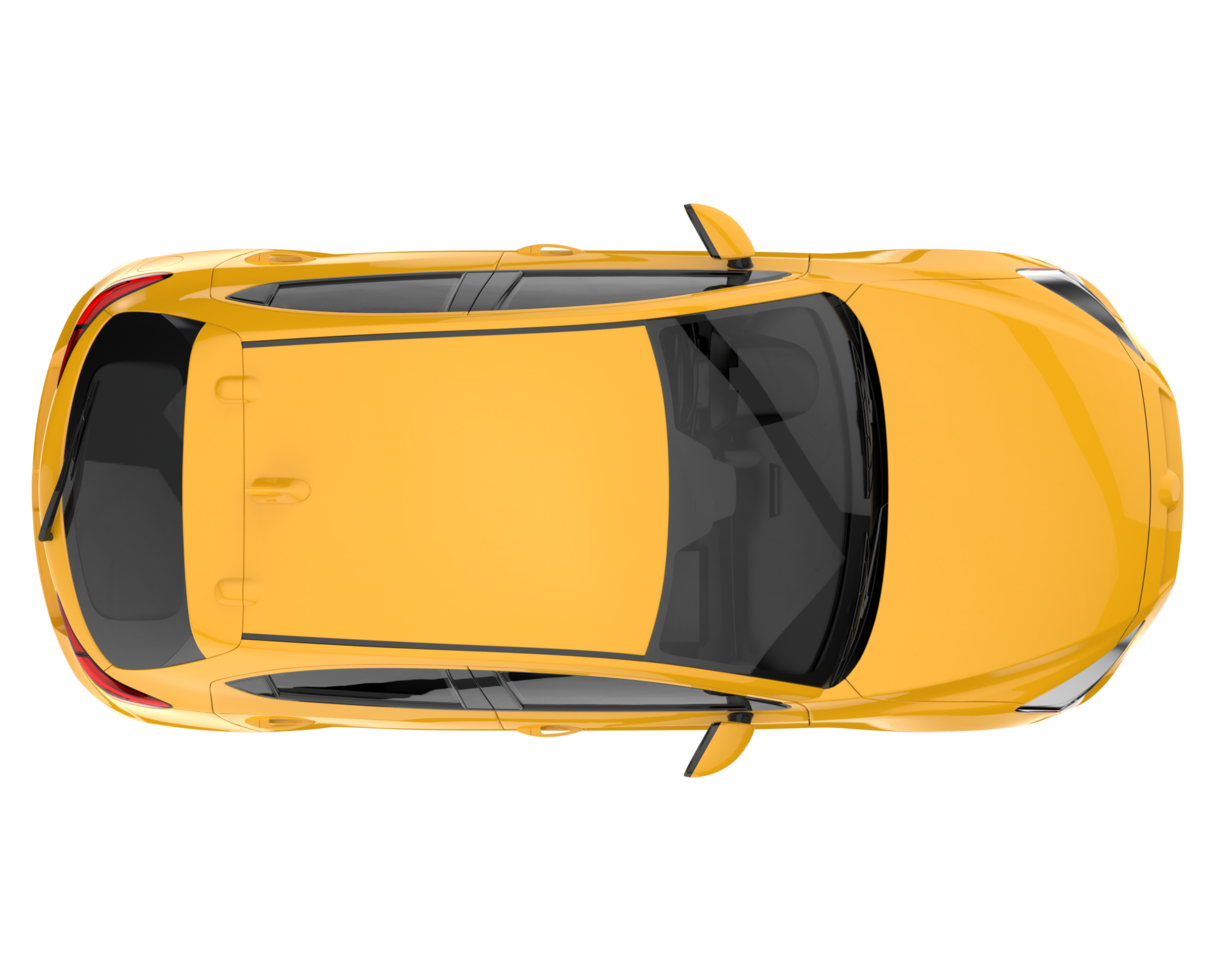 Modern car isolated on transparent background. 3d rendering - illustration png