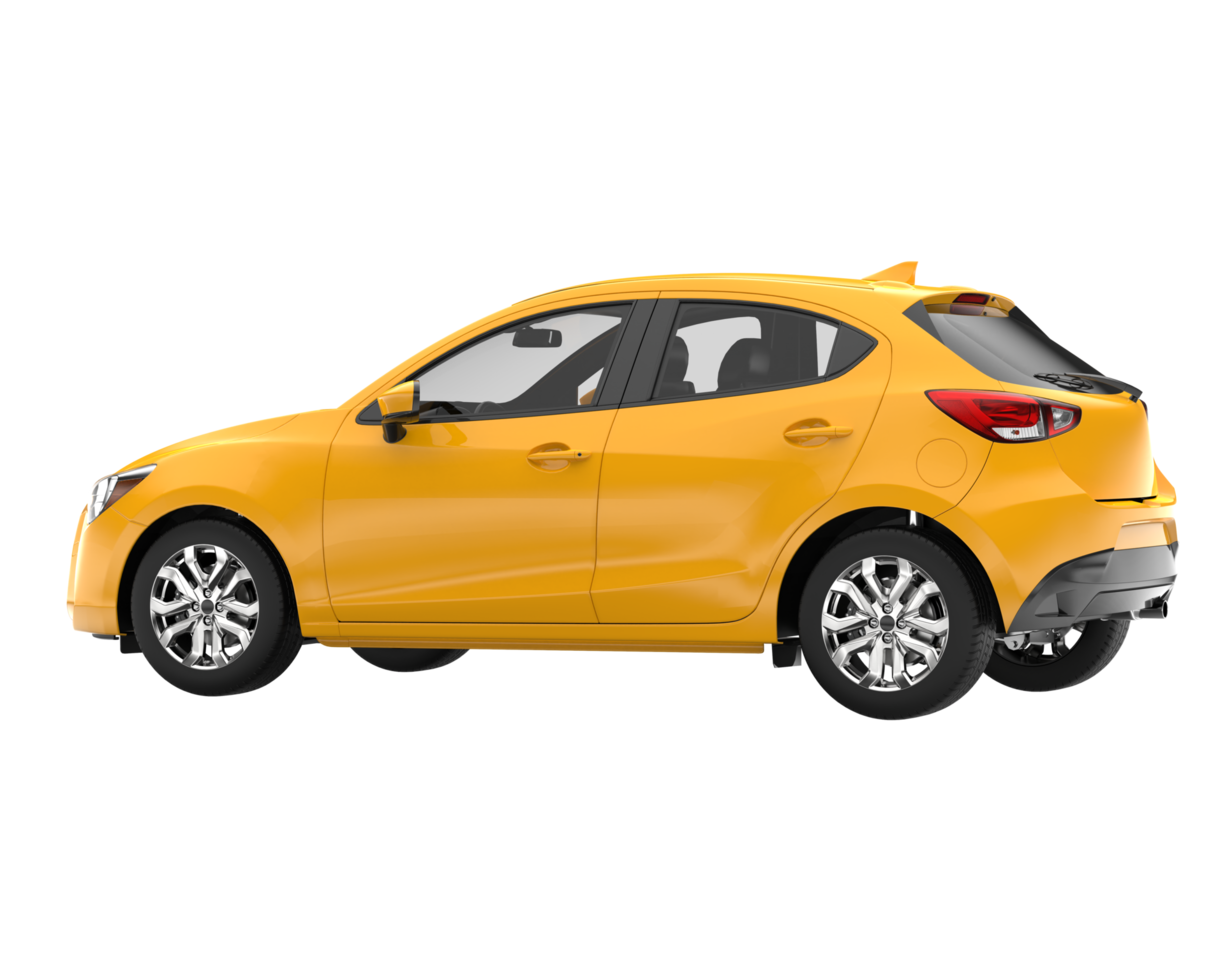 Modern car isolated on transparent background. 3d rendering - illustration png