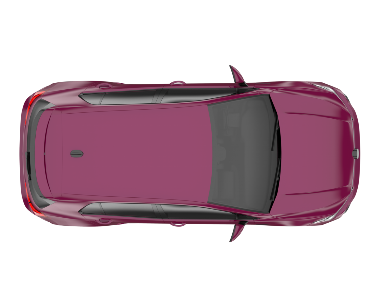 Modern car isolated on transparent background. 3d rendering - illustration png