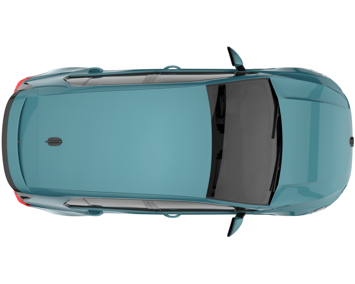 Modern car isolated on transparent background. 3d rendering - illustration png