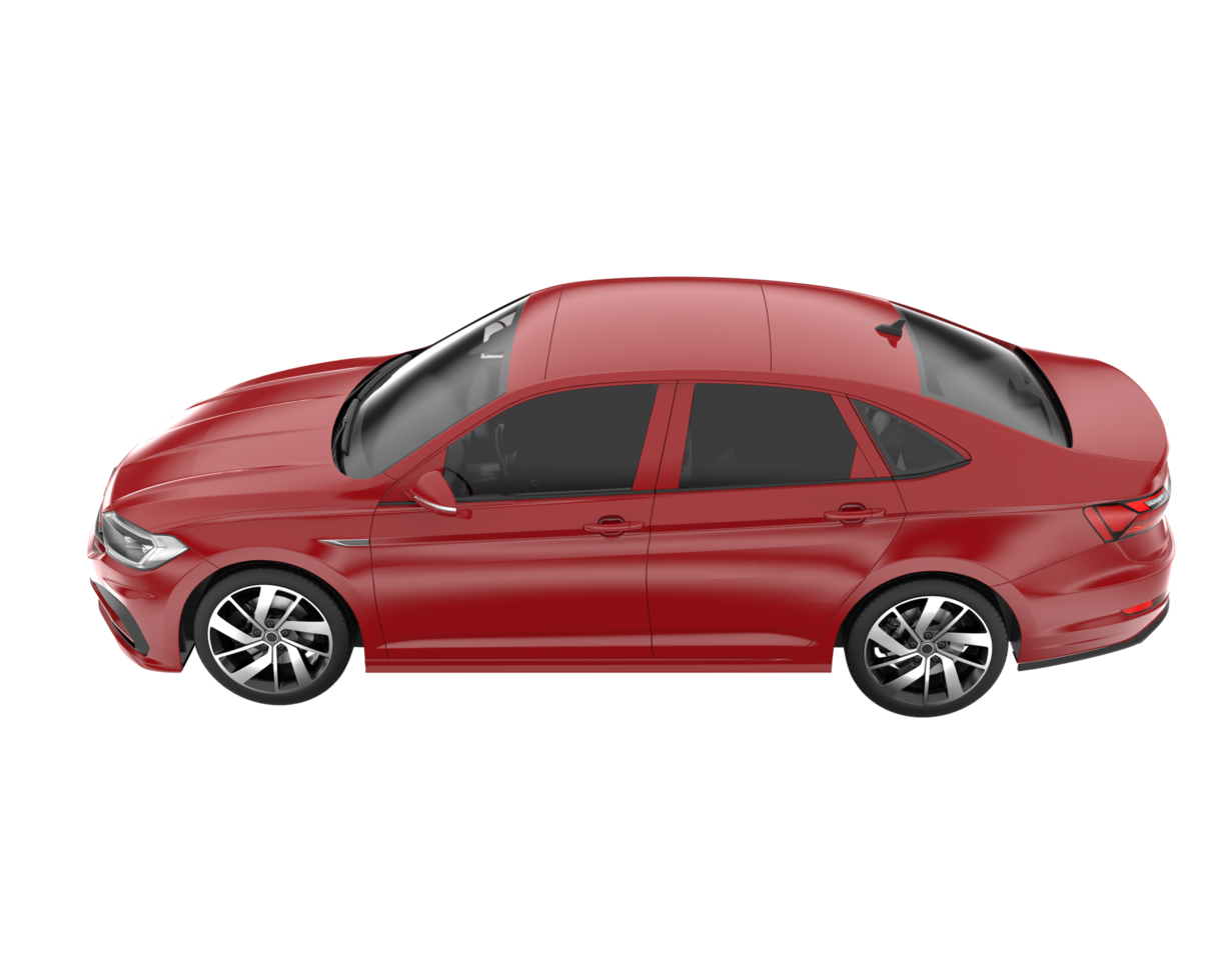 Modern car isolated on transparent background. 3d rendering - illustration png