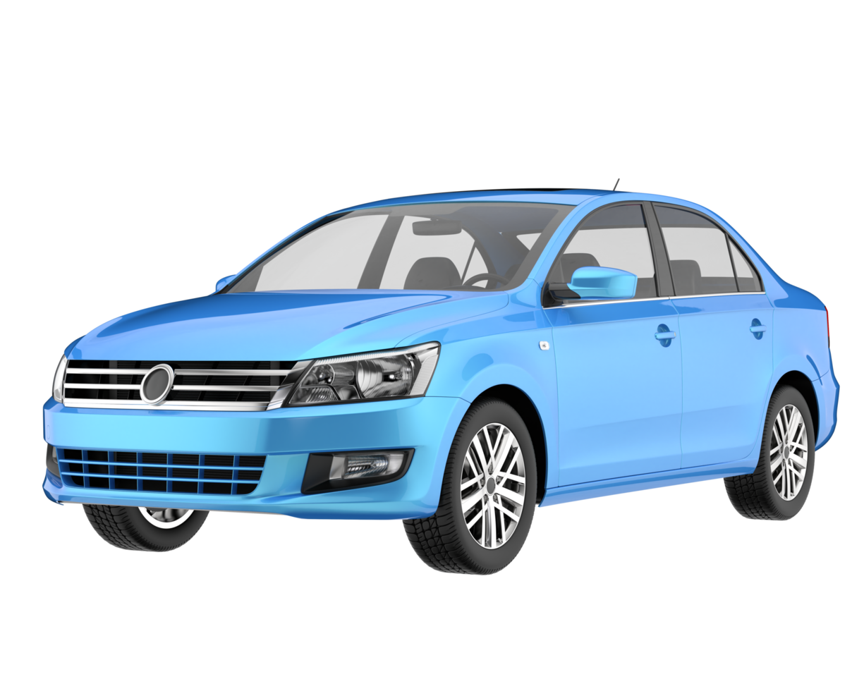 Modern car isolated on transparent background. 3d rendering - illustration png