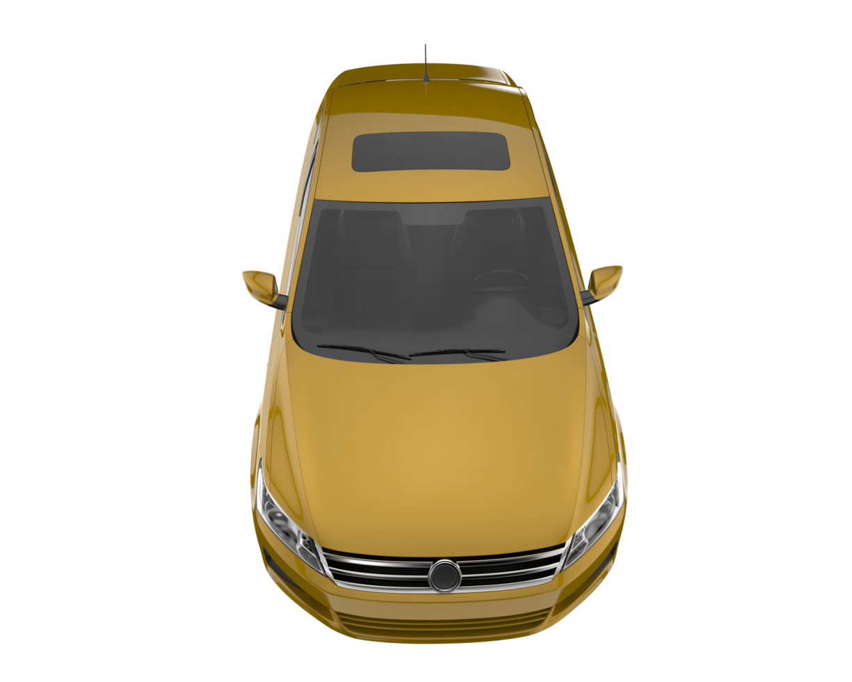 Modern car isolated on transparent background. 3d rendering - illustration png