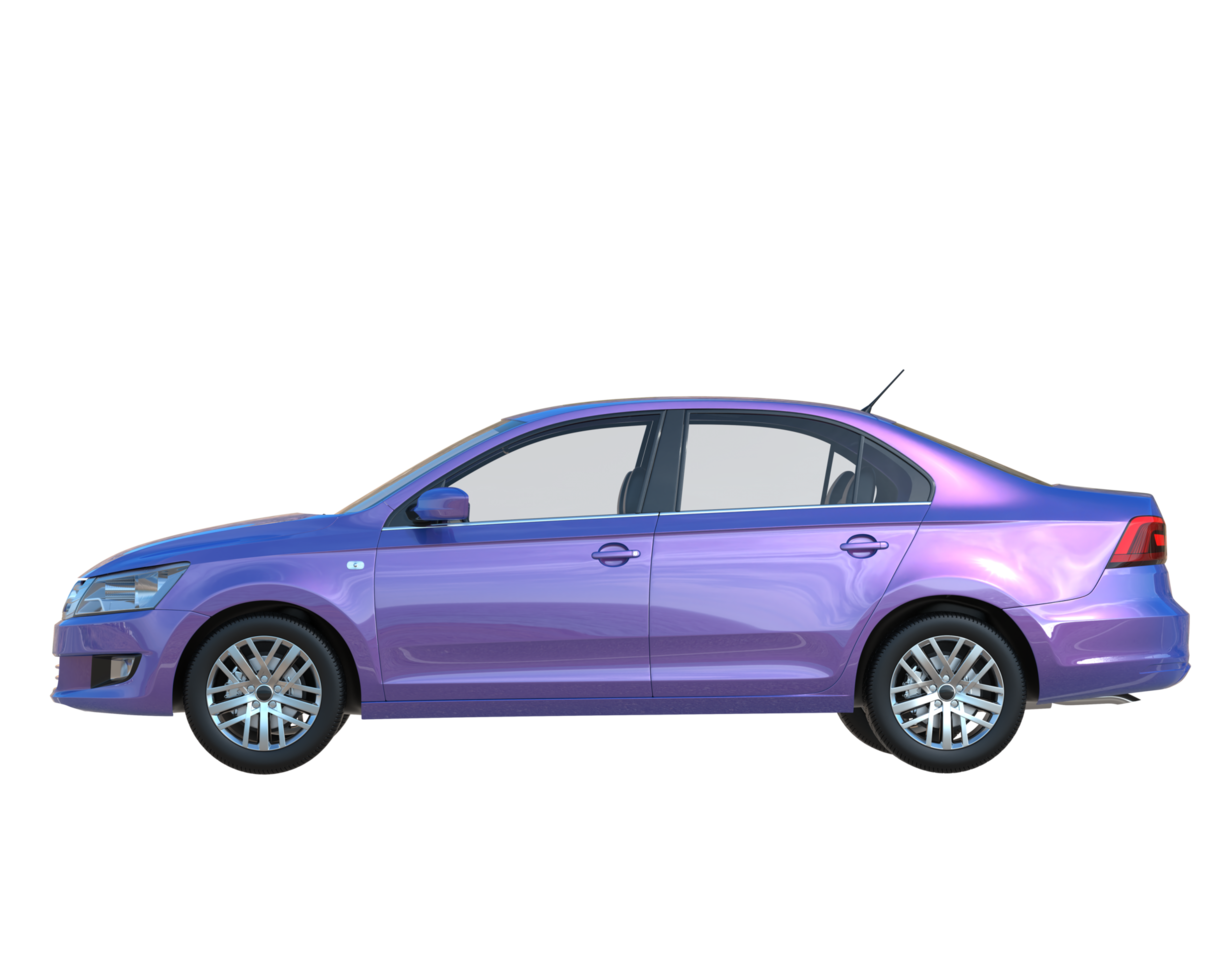 Modern car isolated on transparent background. 3d rendering - illustration png