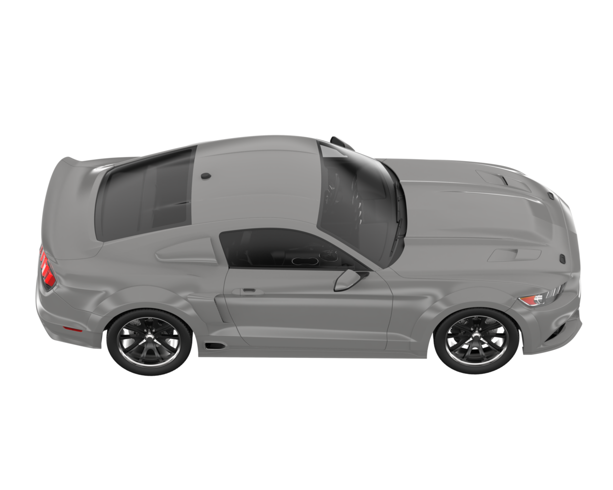 Muscle car isolated on transparent background. 3d rendering - illustration png