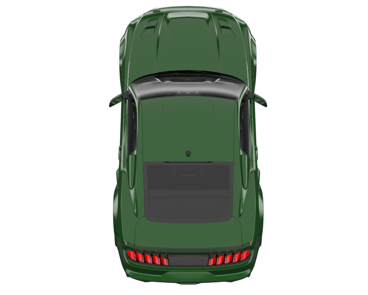 voiture de muscle isolée sur fond transparent. rendu 3d - illustration png