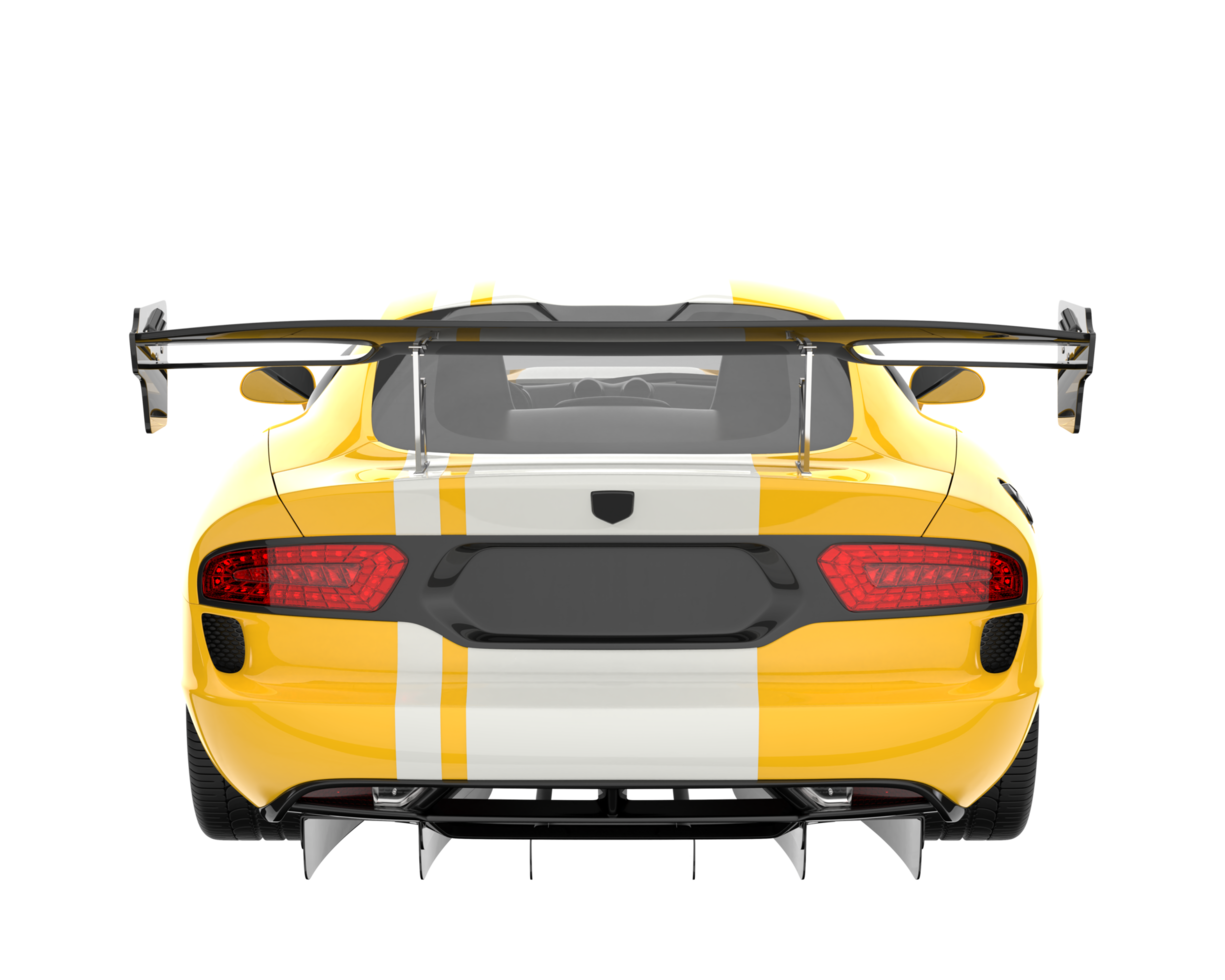 Muscle car isolated on transparent background. 3d rendering - illustration png
