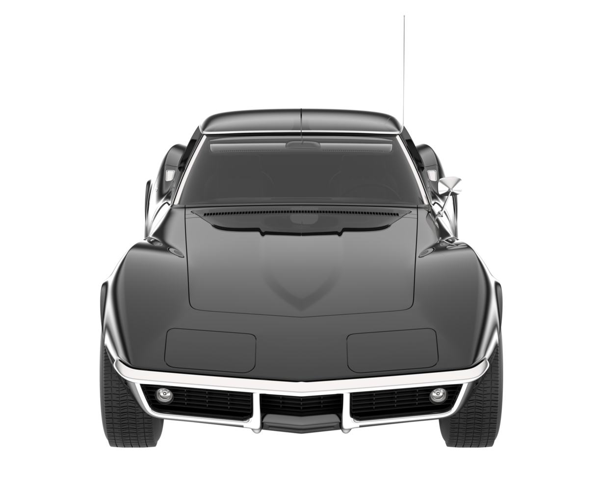 Muscle car isolated on transparent background. 3d rendering - illustration png