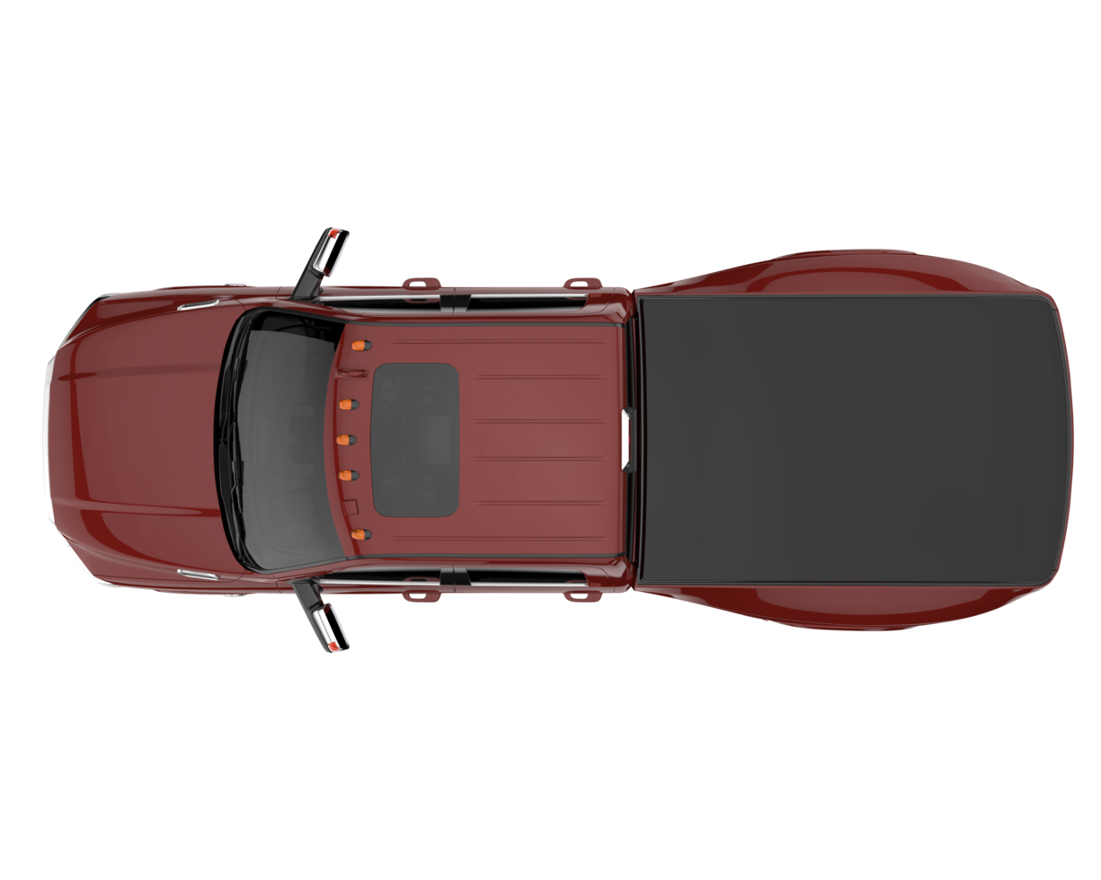 Pickup truck isolated on transparent background. 3d rendering - illustration png