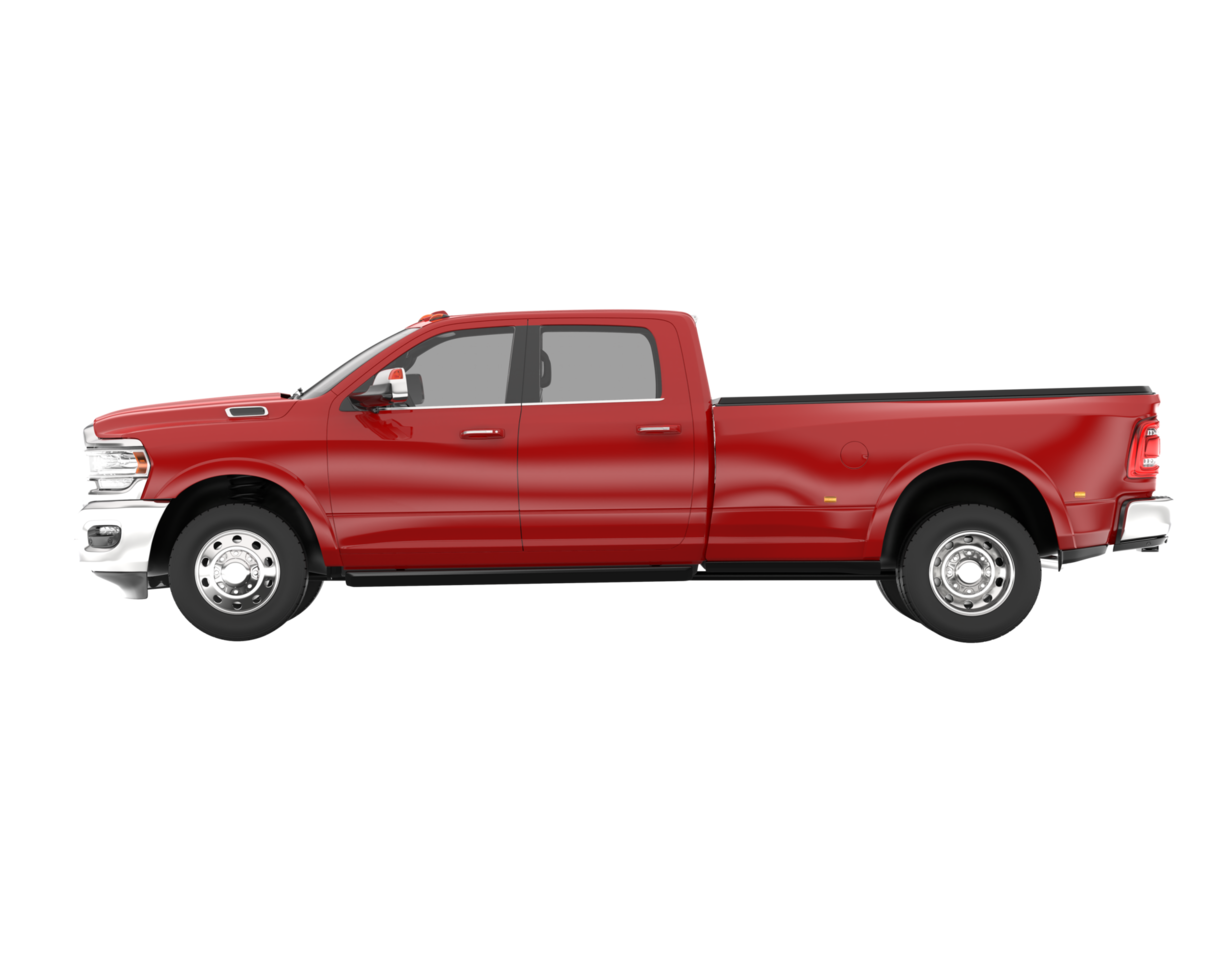 Pickup truck isolated on transparent background. 3d rendering - illustration png