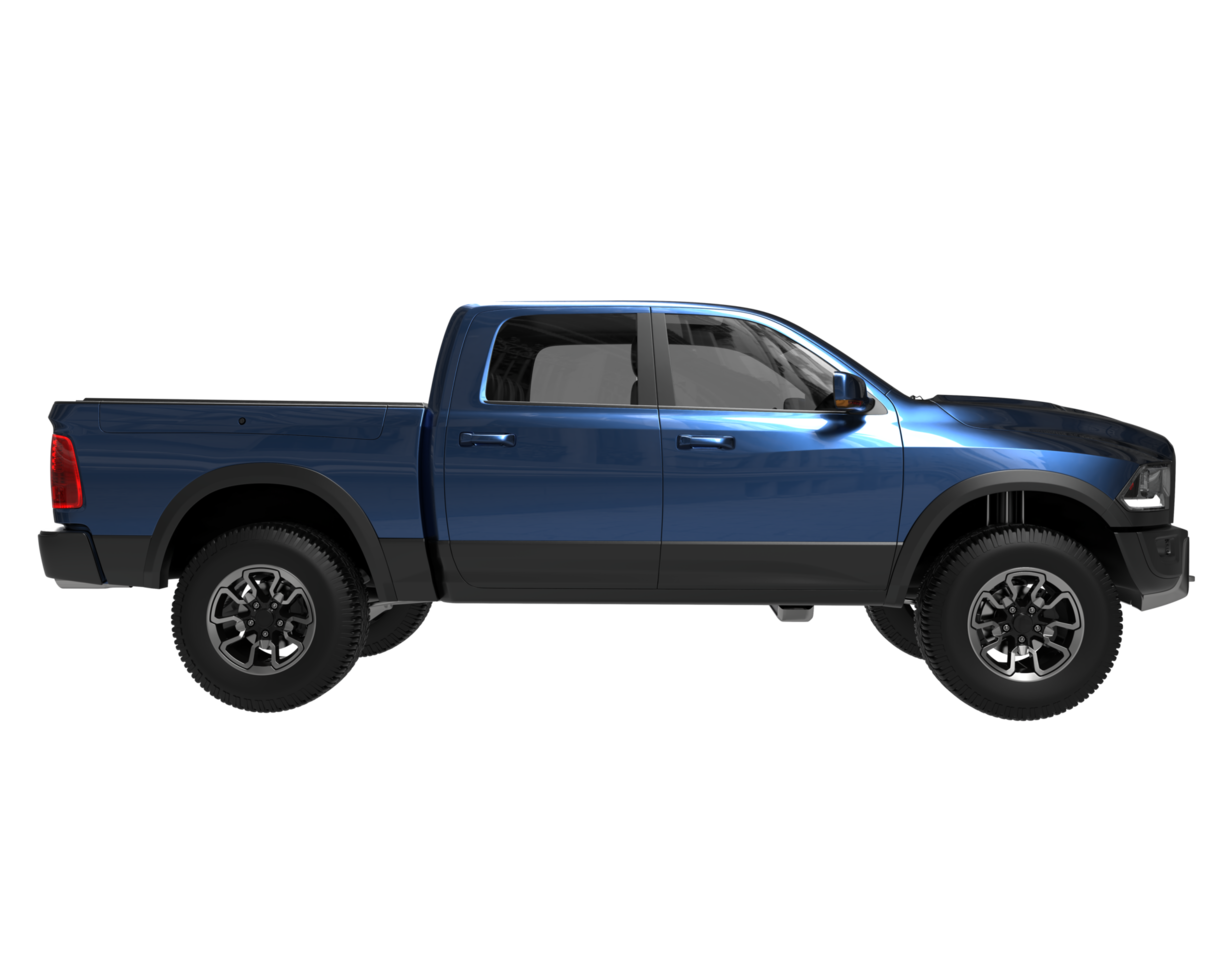 Pickup truck isolated on transparent background. 3d rendering - illustration png