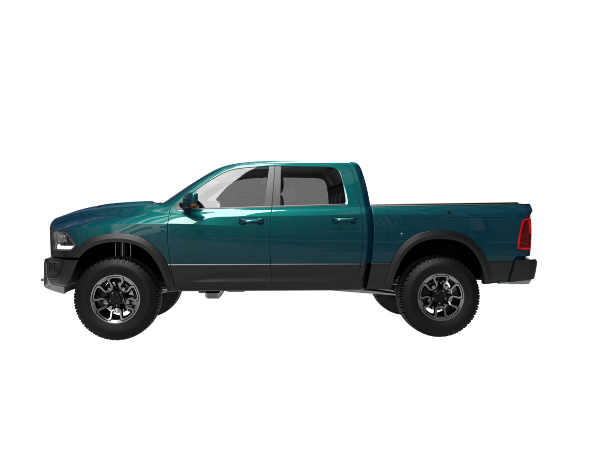 Pickup truck isolated on transparent background. 3d rendering - illustration png