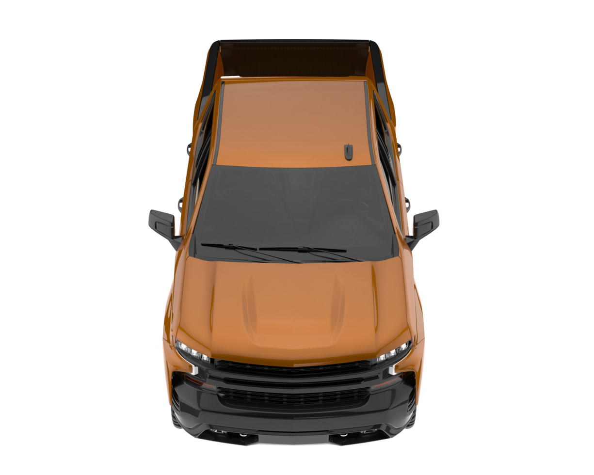 Pickup truck isolated on transparent background. 3d rendering - illustration png